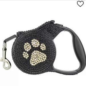 Black and Gold Rhinestone Dog Leash